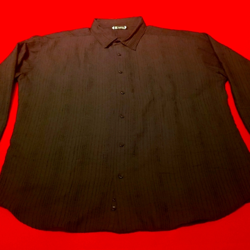 Mens XXL European Fit Textured long sleeve button shirt by BC Men